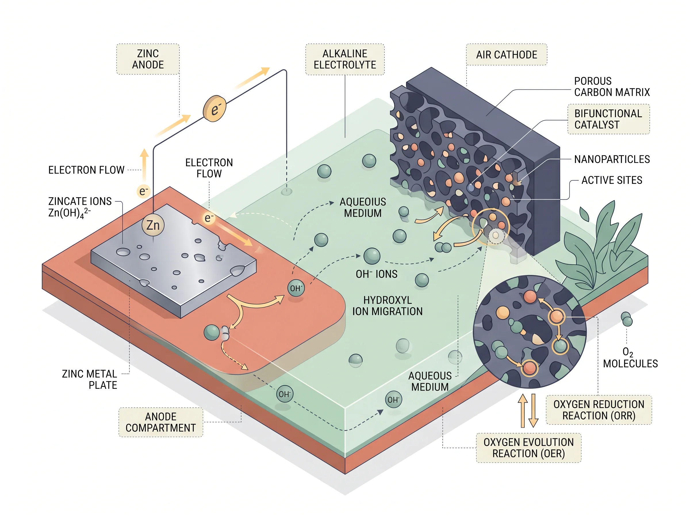 Zinc-Air Battery Catalyst Mechanism