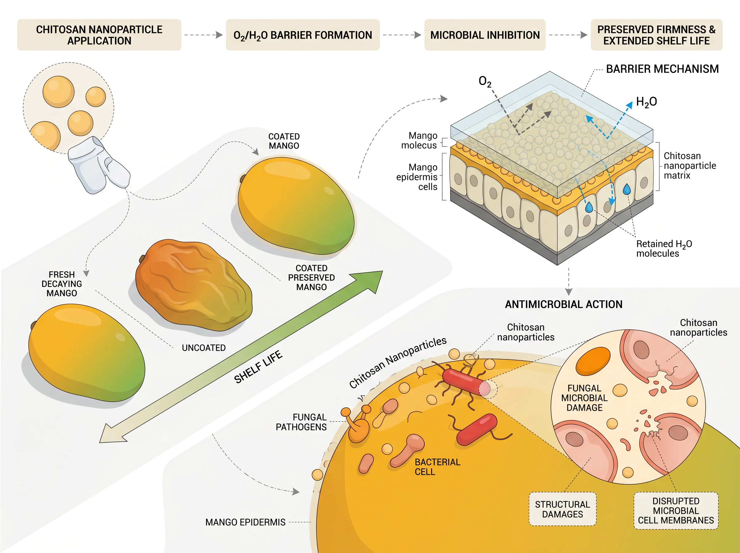 Chitosan Nanocoating for Mango Preservation