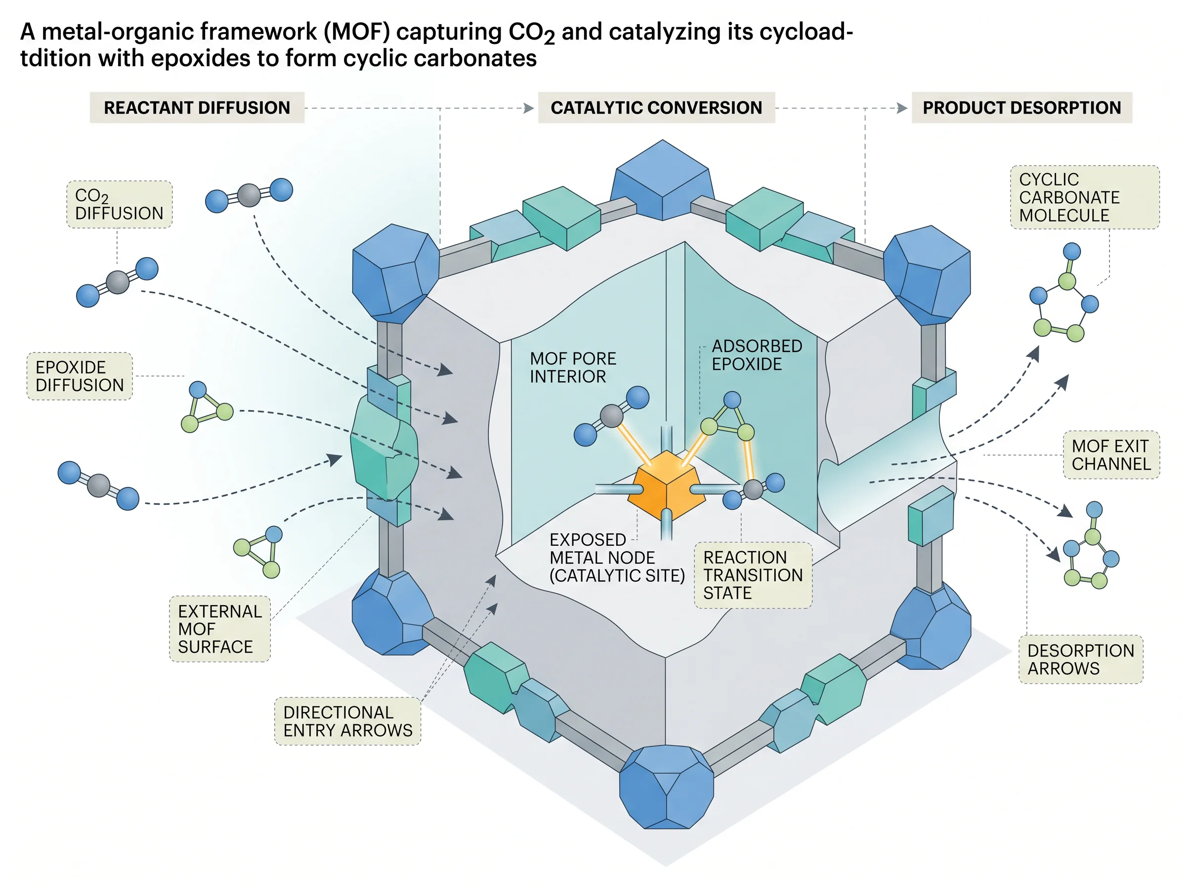 MOF Capture and Catalytic Conversion of CO2