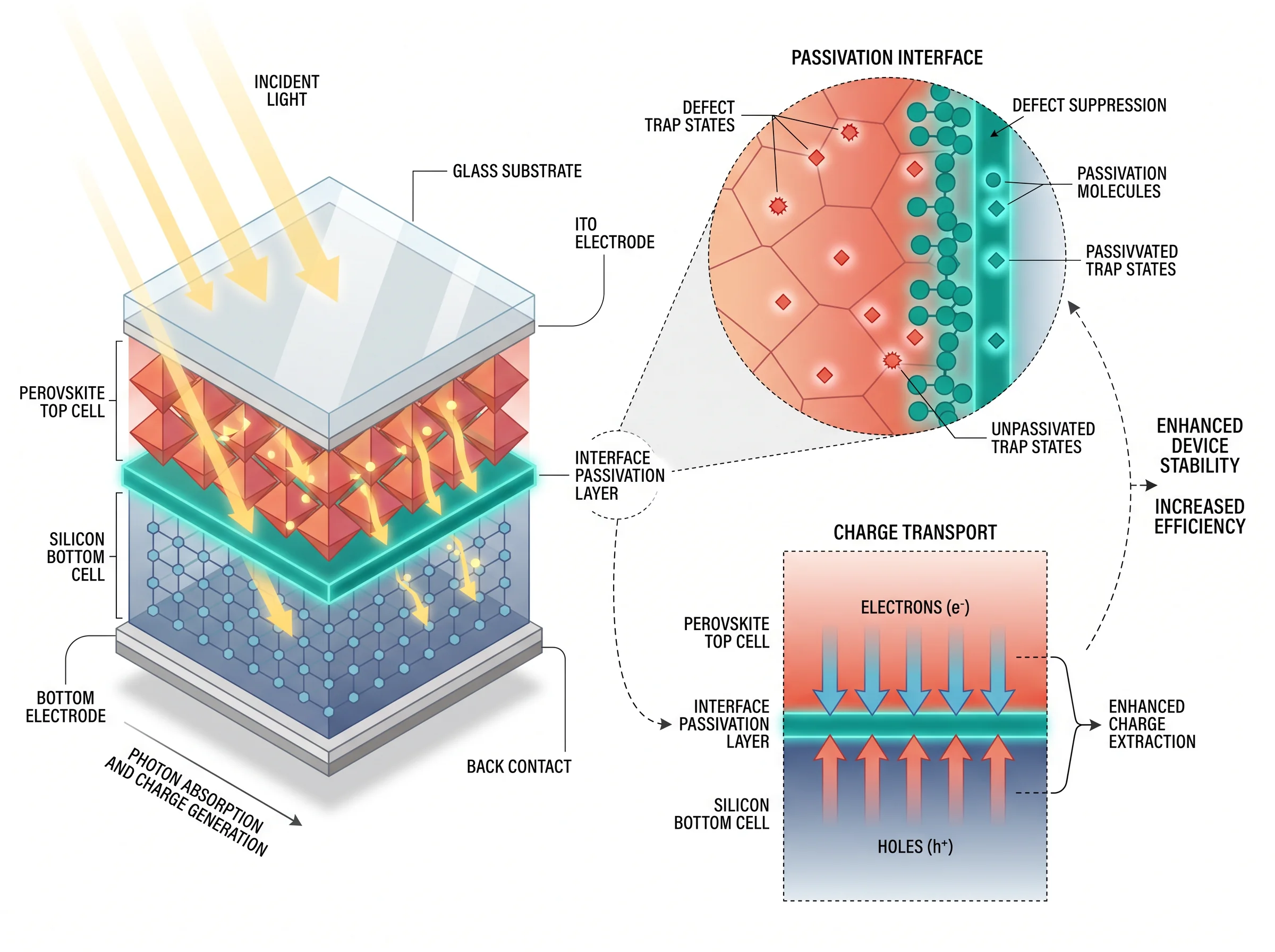 Perovskite-Silicon Tandem Interface Passivation