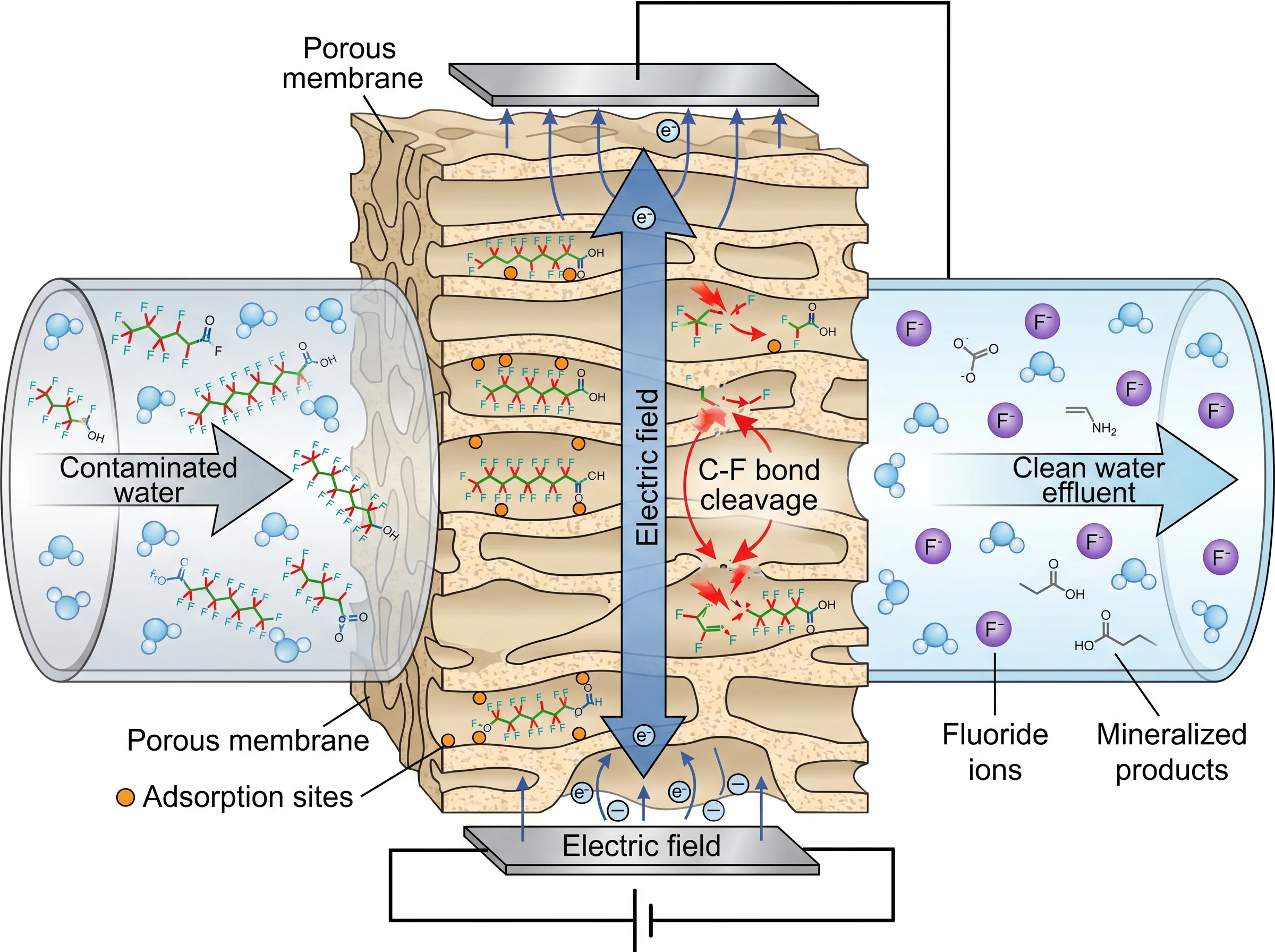 Electrochemical Membrane for PFAS Removal