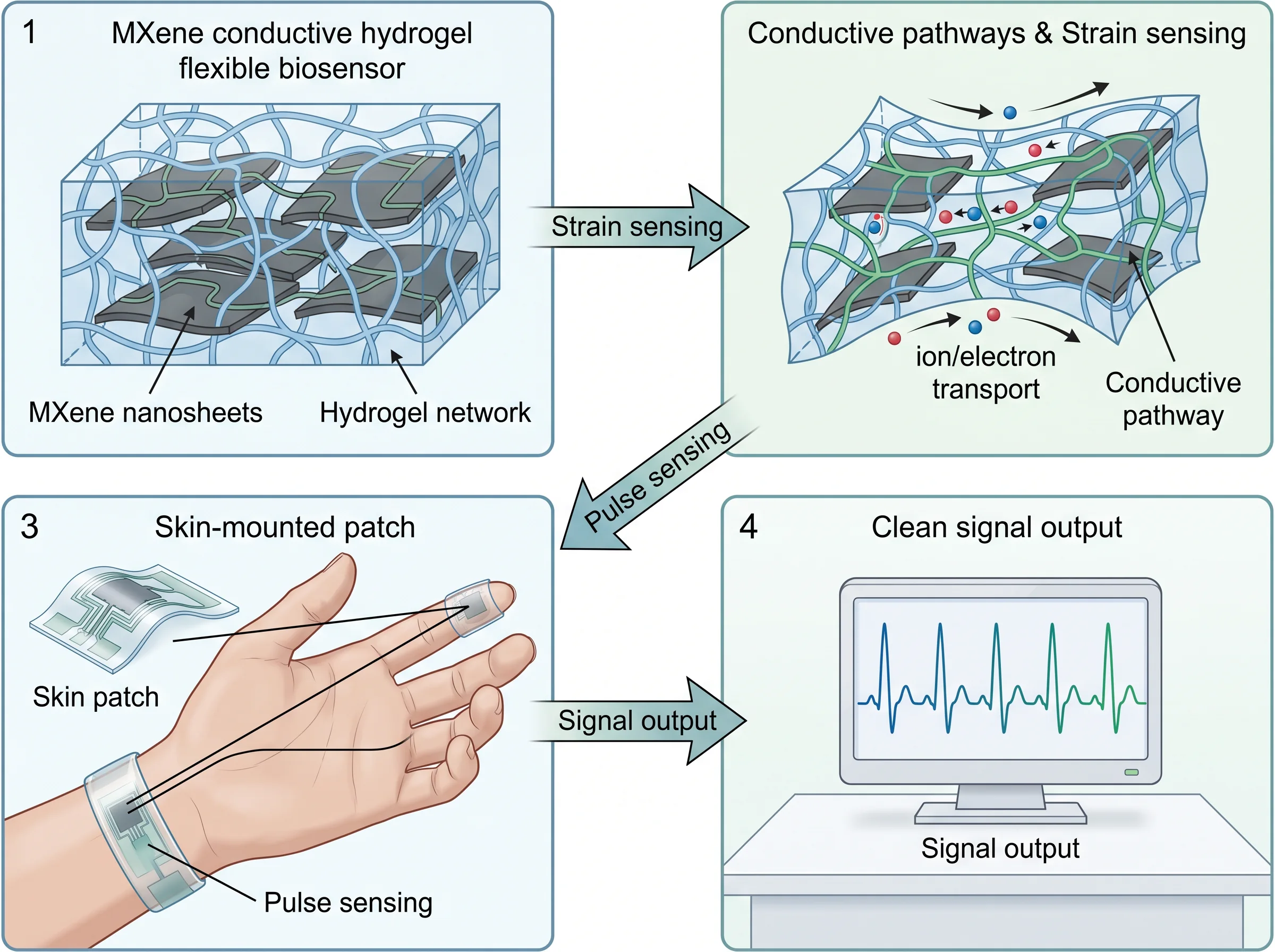 MXene Hydrogel Biosensor