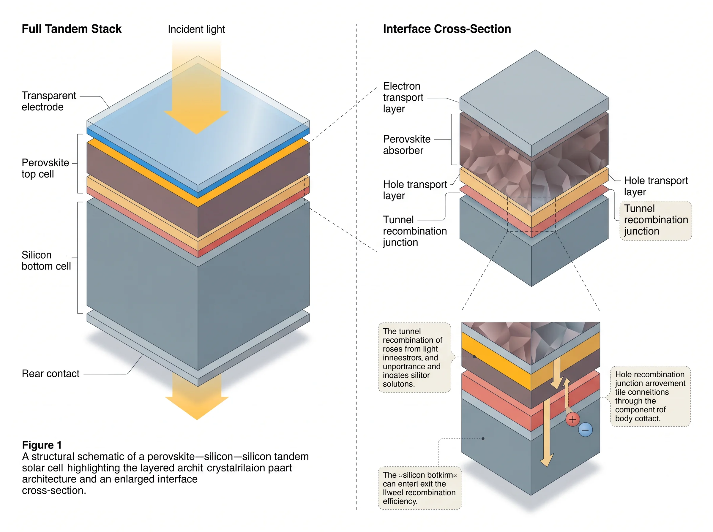 Perovskite Tandem Solar Cell Layer Structure